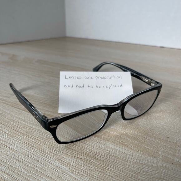 Ray-Ban RB5150 2034 Eyeglasses Frames Rectangular Black 52-19-135 - Picture 1 of 9